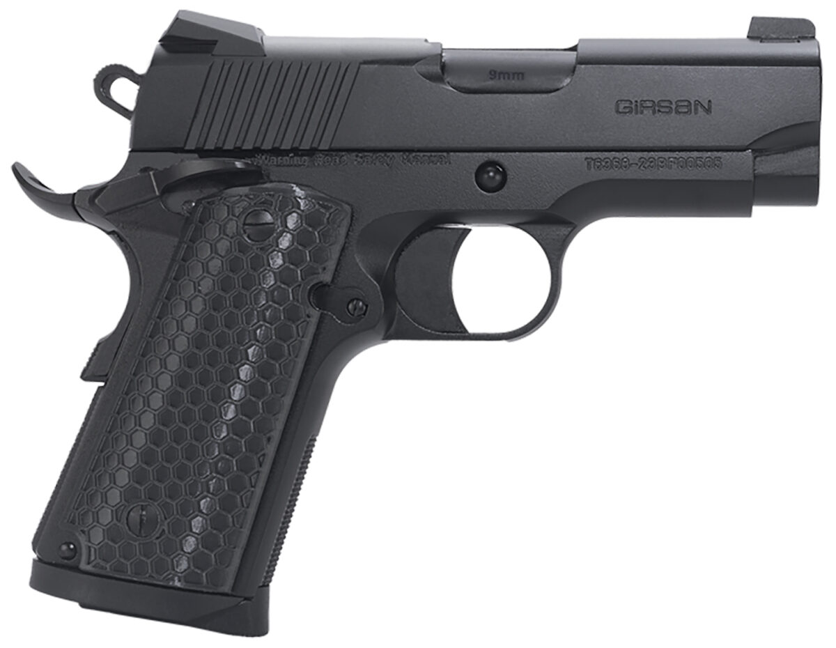 EAA GIRSAN 392050 MC1911 SC Untouchable Sub-Compact Frame 45 ACP 6+1 3.40" Black Steel Barrel, Black Serrated Steel Slide & Frame w/Beavertail, Black Polymer Grip 1 160986