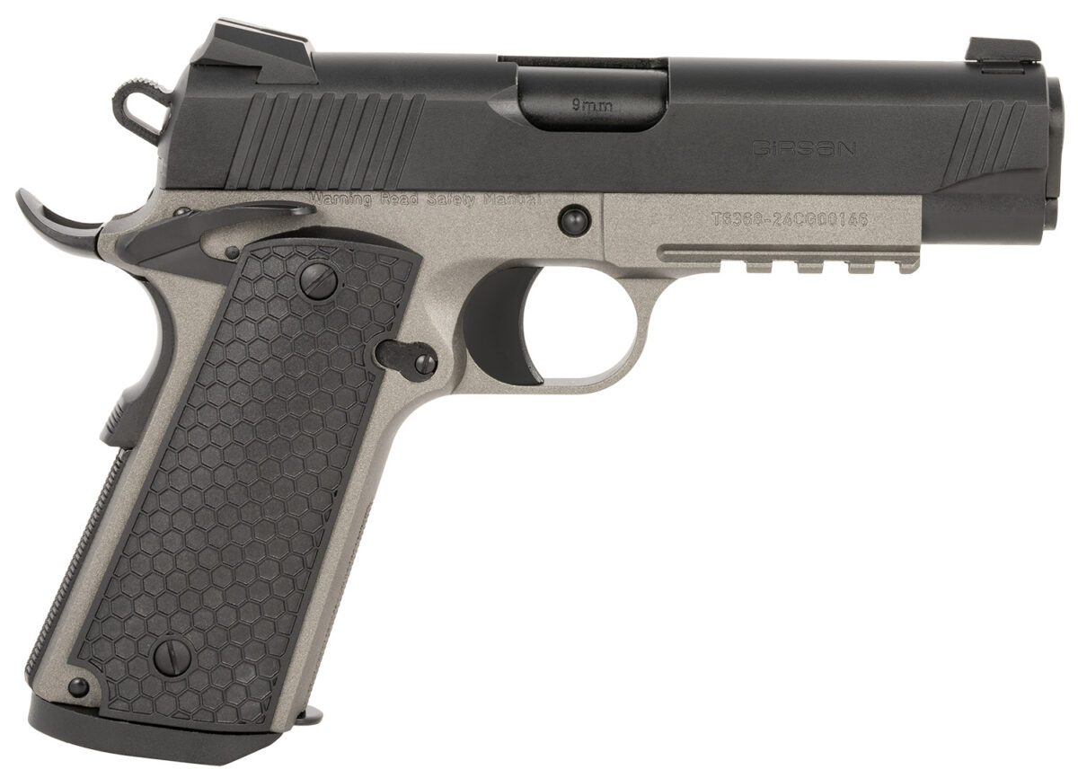 EAA GIRSAN 392077 MC1911 C Untouchable Compact Frame 9mm Luger 9+1 4.40" Black Steel Barrel, Black Serrated Steel Slide, Stainless Steel Frame w/Beavertail & Picatinny Rail, Black Polymer Grip 1 160992