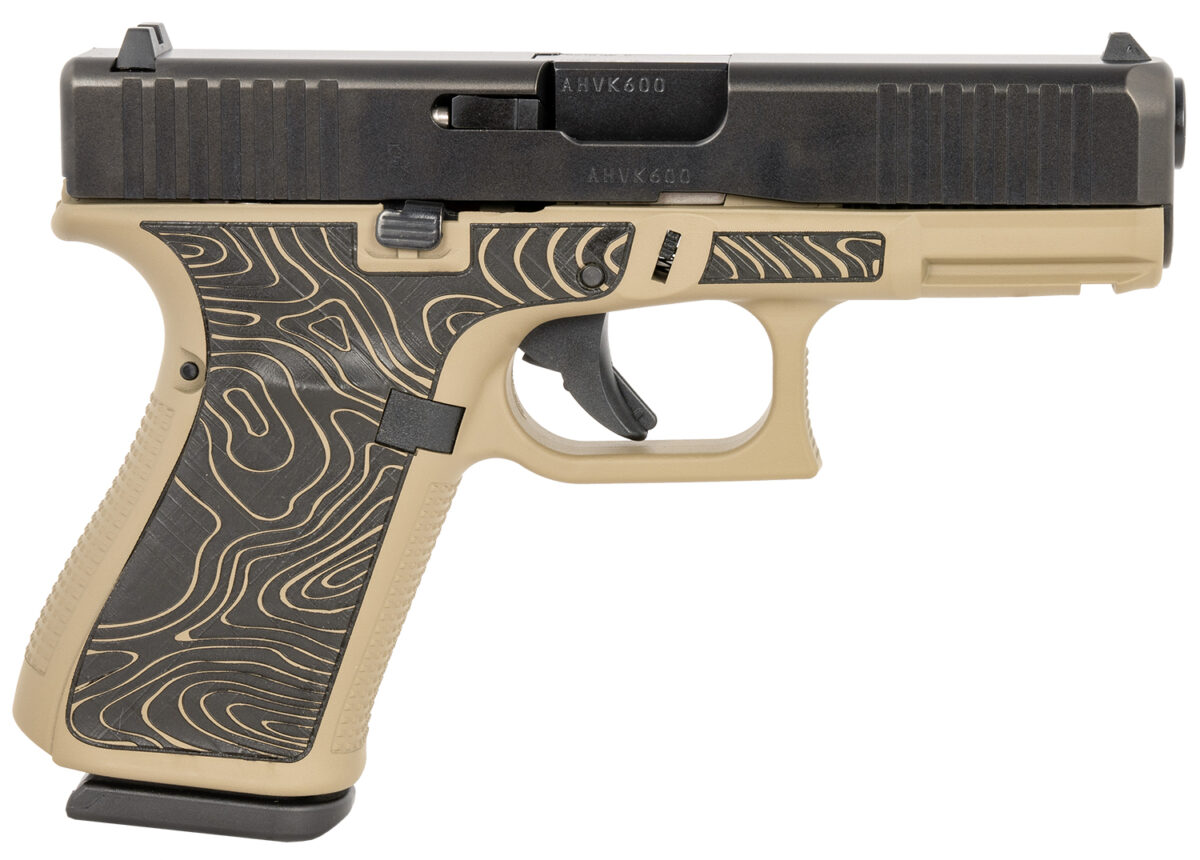 Glock PA195S204EXPCT G19 Gen5 Compact Frame 9mm Luger 15+1 4.02" Black GMB Barrel, Black nDLC Serrated Steel Slide, Coyote Tan Cerakote Polymer Frame w/Picatinny Rail, Ambidextrous 1 161601
