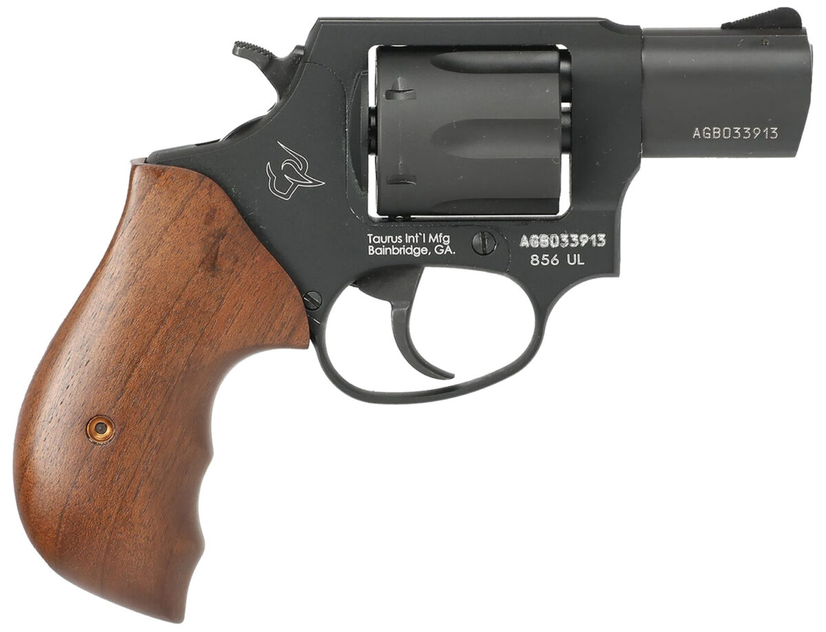 Taurus 285621ULTW 856 Ultra-Lite Small Frame 38 Special +P 6rd 2" Matte Black Carbon Steel Barrel & Cylinder, Matte Black Anodized Aluminum Frame, Walnut Grip 1 164292