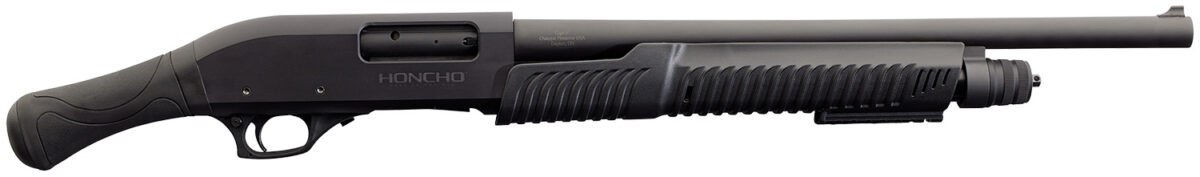 Chiappa Firearms 930.363 Honcho Tactical *CA Compliant 12 Gauge Pump 3" 5+1 18.50" Black Steel Barrel, Black Drilled & Tapped Aluminum Receiver, Black Birds Head Polymer Grip 1 165013