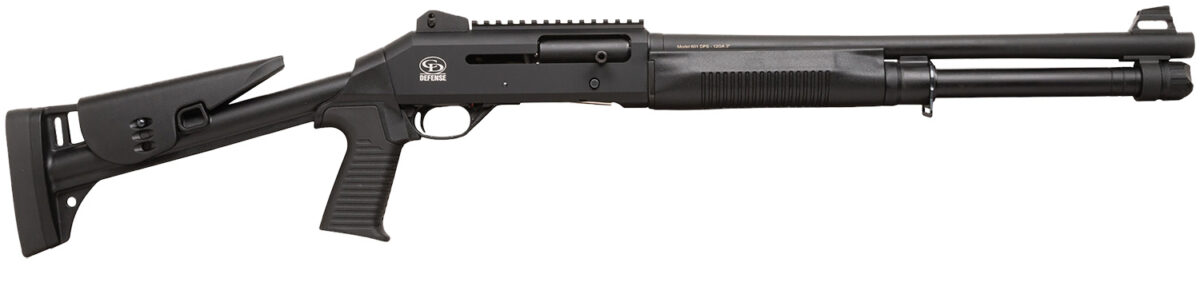 Chiappa Firearms 930.386 601 DPS Full Size Frame 12 Gauge Semi-Auto 3" 5+1 18.50" Black Steel Barrel, Black Picatinny Rail Aluminum Receiver, Black Fixed Synthetic Stock, Black Rubber Grip 1 165018