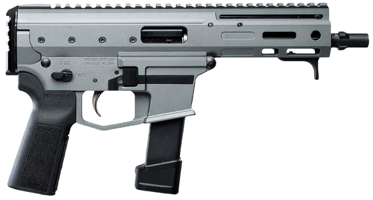 Angstadt Arms AAMDP29PG6 MDP-9 27+1 6" Black Melonite Threaded Barrel Tactical Gray Cerakote Black Polymer Grips 1 165240