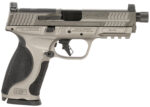 Smith & Wesson 14162 M&P M2.0 Full Size Frame 9mm Luger 17+1, 4.63" Black Threaded Barrel, Gray Optic Cut/Serrated Steel Slide, Gray Aluminum Frame w/Picatinny Rail, Black Polymer Grip 2 165780
