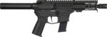 CMMG 45AE70FAB Banshee MKG 45 ACP 13+1 5" Black Nitride Medium Taper Threaded Barrel, EML 4" M-LOK Handguards, Black Armor Cerakote Aluminum Picatinny Rail Receiver, Pistol Tube, CMMG Zeroed Grips 2 166376