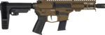 CMMG 45AB70FMB Banshee MKG 45 ACP 13+1 5" Black Nitride Medium Taper Threaded Barrel, EML 4" M-LOK Handguards, Midnight Bronze Cerakote Aluminum Picatinny Rail Receiver, CMMG Zeroed Grips 2 166432
