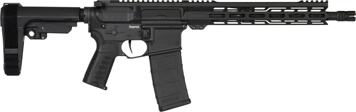 CMMG 30AB20FAB Banshee MK4 300 Blackout 30+1 12.50" Black Nitride Medium Taper Threaded Barrel, EML 7" M-LOK Handguards, Black Armor Cerakote Aluminum Picatinny Rail Receiver, CMMG Zeroed Grips 1 166436