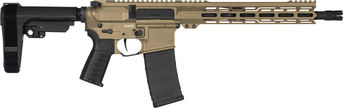 CMMG 30AB20FCT Banshee MK4 300 Blackout 30+1 12.50" Black Nitride Medium Taper Threaded Barrel, EML 7" M-LOK Handguards, Coyote Tan Cerakote Aluminum Picatinny Rail Receiver, CMMG Zeroed Grips 1 166437