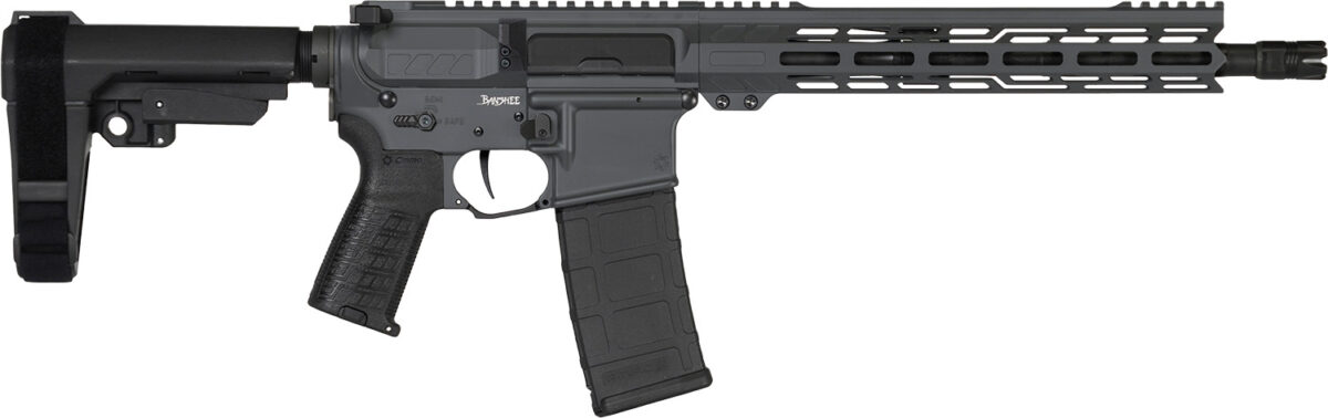 CMMG 30AB20FSG Banshee MK4 300 Blackout 30+1 12.50" Black Nitride Medium Taper Threaded Barrel, EML 7" M-LOK Handguards, Sniper Gray Cerakote Aluminum Picatinny Rail Receiver, CMMG Zeroed Grips 1 166438
