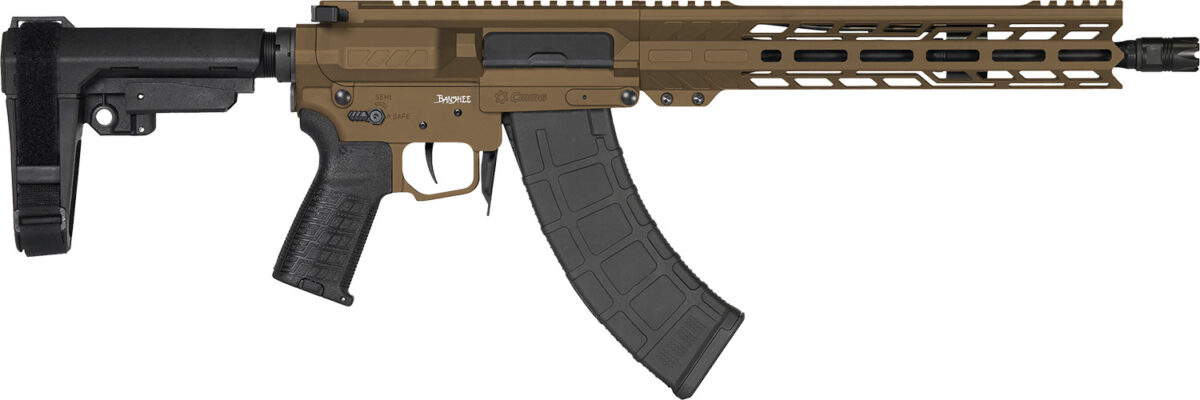 CMMG 76AB60AMB Banshee MK47 7.62x39mm 30+1 12.50" Black Nitride Medium Taper Threaded Barrel, EML 11" M-LOK Handguards, Midnight Bronze Cerakote Aluminum Picatinny Rail Receiver, CMMG Zeroed Grips 1 166442