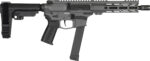 CMMG 99A3B0FTNG Banshee MKGS 9mm Luger 33+1 8" Black Nitride Medium Taper Threaded Barrel, EML 7" M-LOK Handguards, Tungsten Cerakote Aluminum Picatinny Rail Receiver, CMMG Zeroed Grips 2 166444