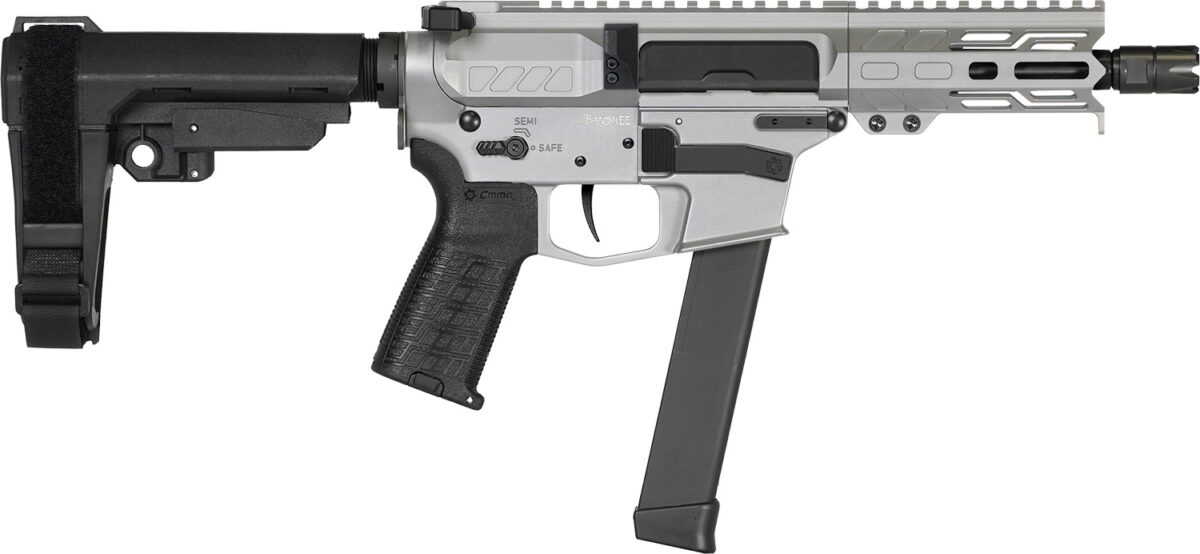 CMMG 99A890FTI Banshee MKGS 9mm Luger 33+1 5" Black Nitride Medium Taper Threaded Barrel, EML 4" M-LOK Handguards, Titanium Cerakote Aluminum Picatinny Rail Receiver, CMMG Zeroed Grips 1 166449