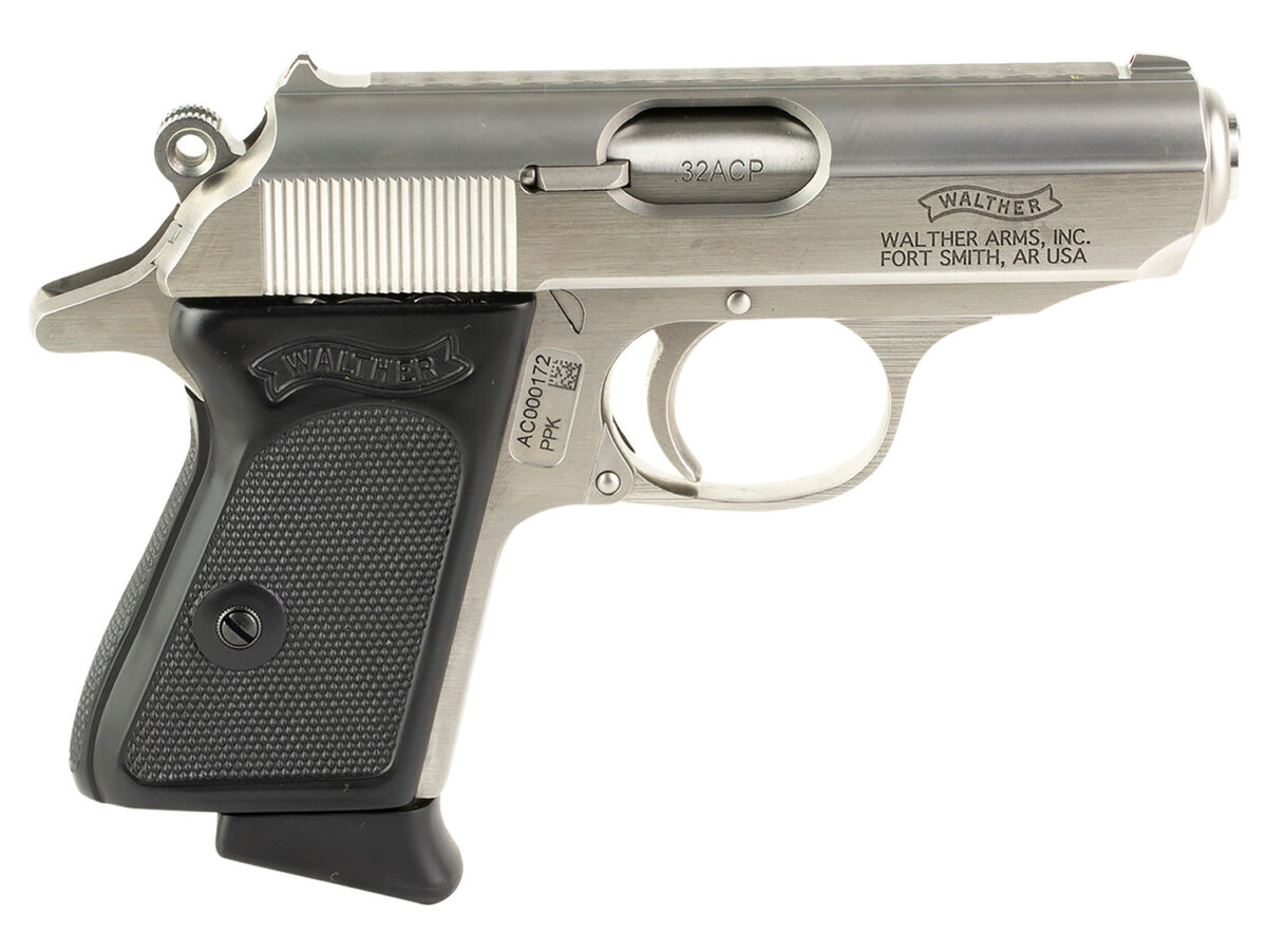 Walther Arms 4796020 PPK 32 ACP 6+1 3.30" Stainless Steel Barrel, Stainless Serrated Steel Slide, Stainless Steel Frame w/Beavertail Textured, Polymer Grip 1 167252