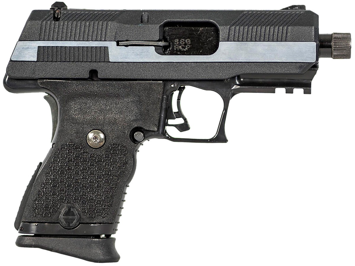 Hi-Point YC380CFRDCT YC380 w/Red Dot 380 ACP 10+1 3.93" Black Threaded Barrel, Black/Chrome Serrated Steel Slide, Black Polymer Frame w/Picatinny Rail, Black Plastic Grip, Crimson Trace Red Dot 1 168117