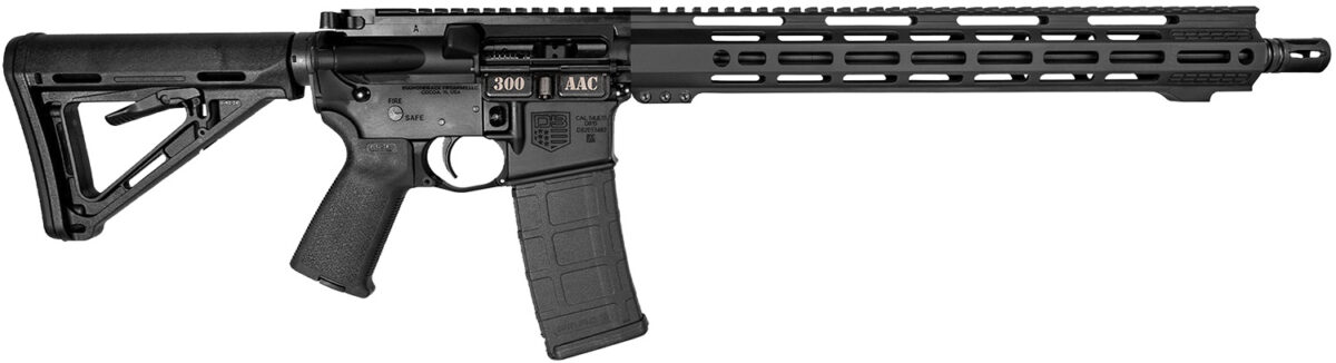 Diamondback DB175AB002 DB15 300 AAC Blackout 30+1 16" Black Nitride Black Hardcoat Anodize Picatinny Rail Aluminum Receiver, 15" M-LOK Handguard, Black Carbon Fiber Stock, Black Magpul Grip 1 168539
