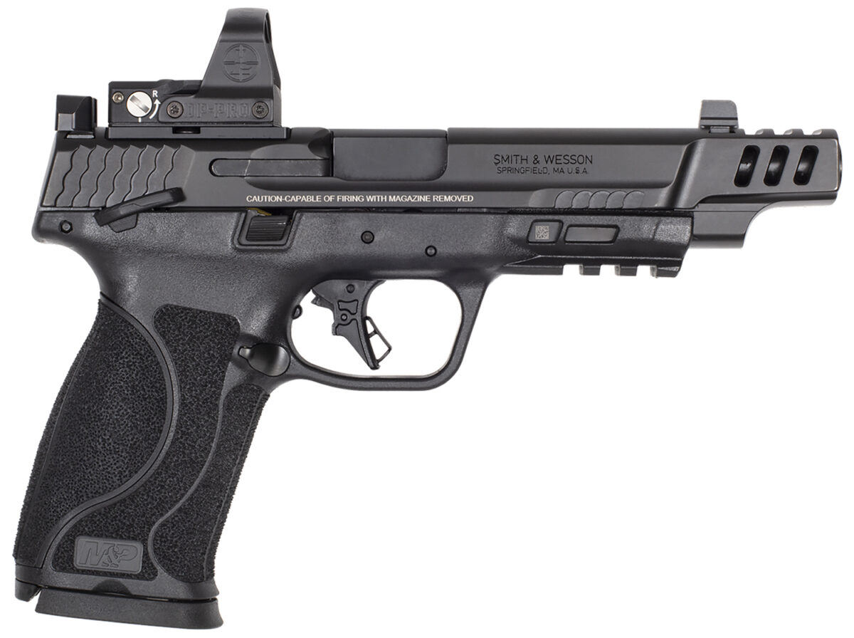 Smith & Wesson 14374 M&P M2.0 Full Size Frame 10mm Auto 15+1 5.60" Black Polymer Grip w/Leupold Deltapoint Pro 1 169333