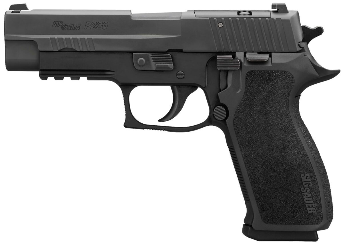 Sig Sauer 220R45BSER2 P220 Full Size Frame 45 ACP 4.40" Nitron Stainless Steel Slide Black Anodized Black E2 Grip 1 169352