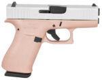 Glock UX4350204RGFCSS G43 Sub-Compact Frame 9mm Luger 10+1 3.41" Black GMB Barrel, Crushed Silver Serrated Steel Slide, Rose Gold Polymer Frame w/Beavertail, Textured Polymer Grip, Ambidextrous 2 169920