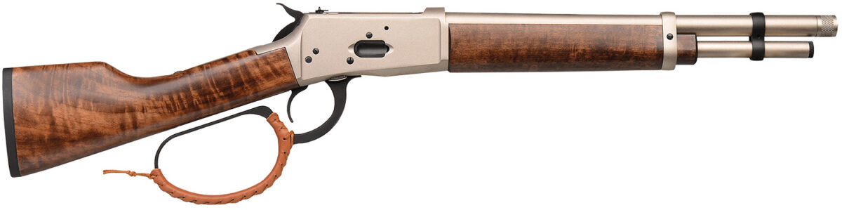 Gforce Arms GFLVR44PN Saddlehorn 44 Mag 5+1 12" Nickel Threaded Barrel & Receiver, Turkish Walnut Stock & Forend, Thread Protector 1 170389