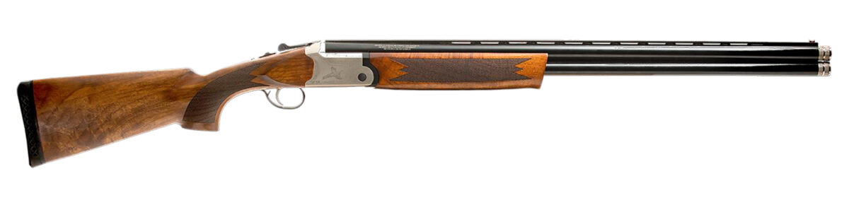 Gforce Arms GF51228 Filthy Pheasant 12 Gauge Break Open 3" 2rd 28" Over/Under Vent Rib Barrel, Engraved Nickel-Plated Receiver, Fixed Turkish Walnut Stock, Extended Choke 1 170399