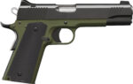 Kimber Mfg, Inc 3000465 Custom LW MP 9mm Luger 9+1 5" Stainless Match Grade Barrel, Black Serrated Steel Slide, Ranger Green Aluminum Frame w/Beavertail, Black Textured Grip 2 170486