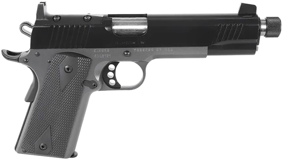 Kimber Mfg.,inc 3000456 Custom LW Shadow Ghost OR TFS 45 ACP 8+1 5" Black Match Grade KimPro Black Optic Ready Stainless Slide KimPro Gray F/S Rubber Grip Crimson Trace Urban Camouflage Grip 1 170487