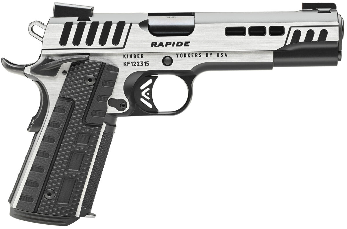 Kimber Mfg.,inc 3000421 Rapide Scorpius 9mm 9+1 5" Black KimPro II w/ Brush Polished Flats Stainless Steel Slide G10 Grip 1 170507
