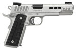 Kimber Mfg.,inc 3000429 Rapide Frost 10mm Auto 8+1 5" Black DLC Stainless Steel Barrel, Kimpro II Silver Lightening Cut/Serrated Stainless Steel Slide & Frame w/Beavertail, Black G10 Grip 2 170514