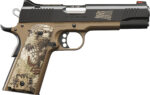 Kimber Mfg.,inc 3200383 Hero Custom II Boot Campaign 45ACP 7+1 5" KimPro II Front Serrations Stainless Steel Slide Desert Tan KimPro II Composite Kryptek Highlander Grip 2 170538