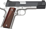 Kimber Mfg.,inc 3200334 Custom II Two-Tone 9mm 9+1 5" Front Serrations Steel Slide Brush Polished Smooth/Checkered Rosewood Grip 2 170569