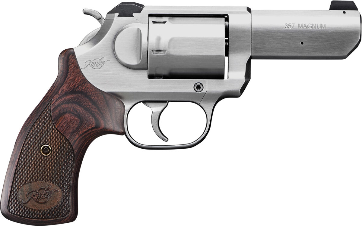 Kimber Mfg, Inc 3400016CA K6S *CA Compliant DA/SA 357 Mag 6 Shot 3" Brushed Stainless Steel Barrel & Cylinder, Brushed Stainless Stainless Steel Frame, Diamond Checkering Grip, Exposed Hammer 1 170583