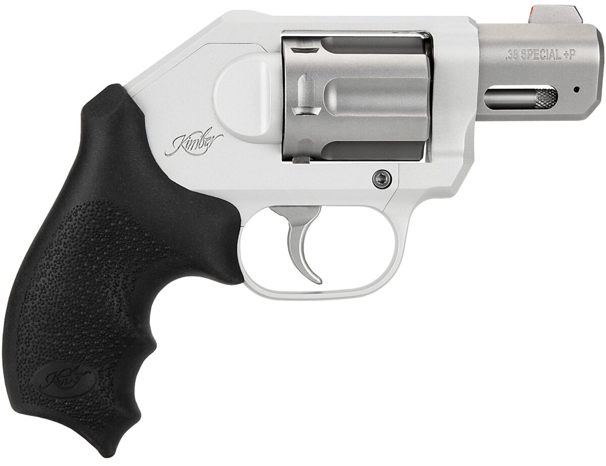 Kimber Mfg, Inc 3400034 K6XS Small 38 Special +P 6 Shot 2" Glass Bead Stainless Steel Barrel, Silver KimPro II Aluminum Frame, Black Hogue Rubber Grip, Concealed Hammer 1 170598