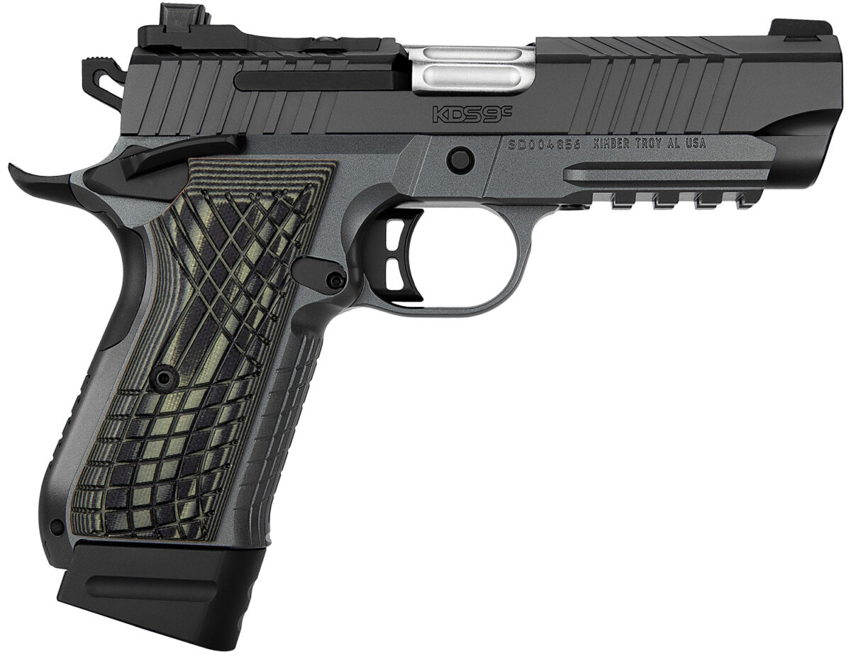 Kimber Mfg.,inc 3100016 KDS9C 9mm 15+1 4.09" KimPro Gray Front and Rear Serrations Stainless Steel OD Green G-10 Grip 1 170605
