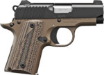 Kimber Mfg.,inc 3300208 Micro Desert Night NS 380 ACP 7+1 2.75" Matte Black KimPro II Stainless Steel Slide Desert Tan KimPro G10 Grip 2 170616