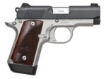 Kimber Mfg, Inc 3300099 Micro 9 Two-Tone Micro Frame 9mm Luger 7+1 3.15" Stainless Match Grade Barrel, Matte Black Serrated Steel Slide, Satin Silver Aluminum Frame w/Beavertail, Rosewood Grip 2 170623