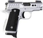 Kimber Mfg.,inc 3300237 Micro 9 Rapide Frost 9mm 7+1 3.15" Brushed Stainless/Silver KimPro II Black G10 Grip 2 170873