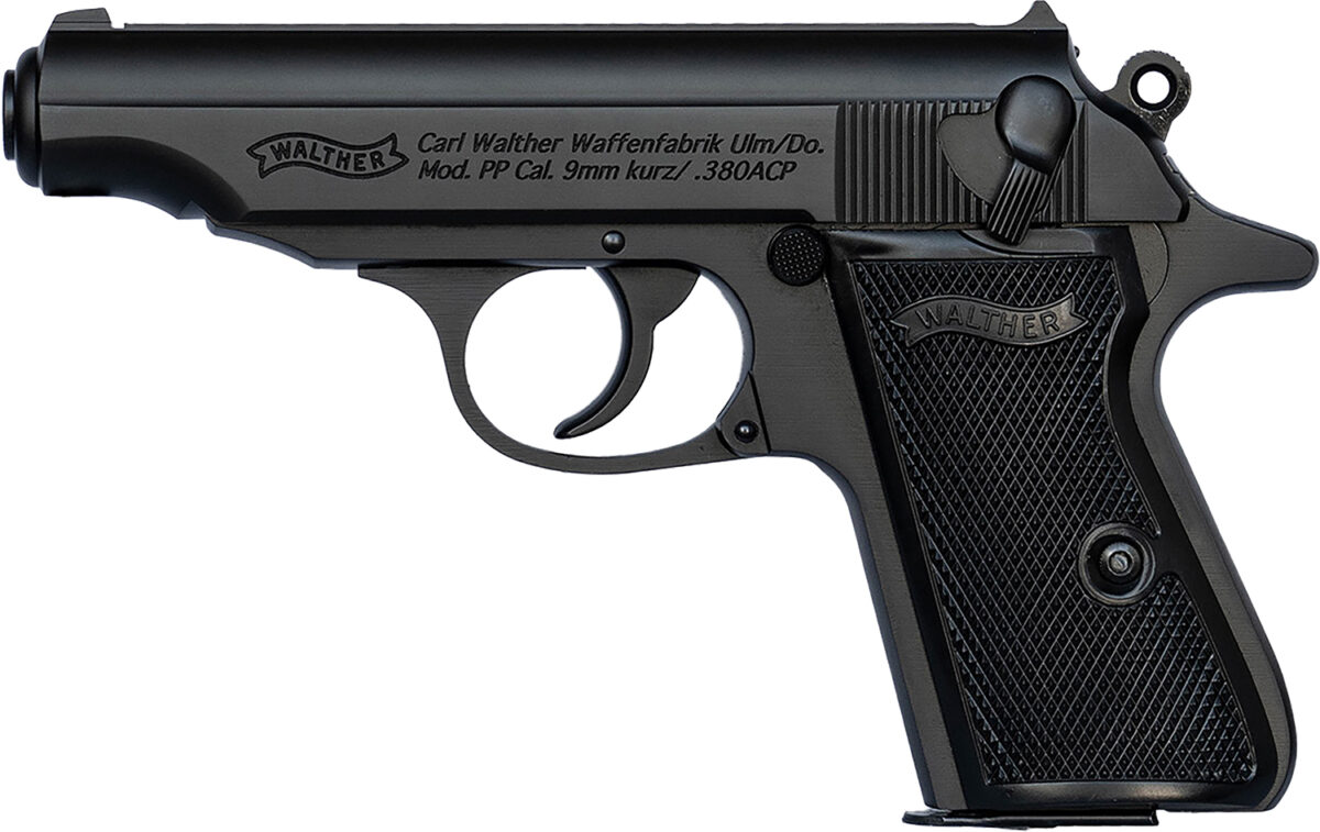 Walther Arms 4796028 PP 380 ACP 7+1 3.90" Black Steel Barrel, Black Serrated Steel Slide, Aluminum Frame w/Beavertail, Textured Grips 1 170956
