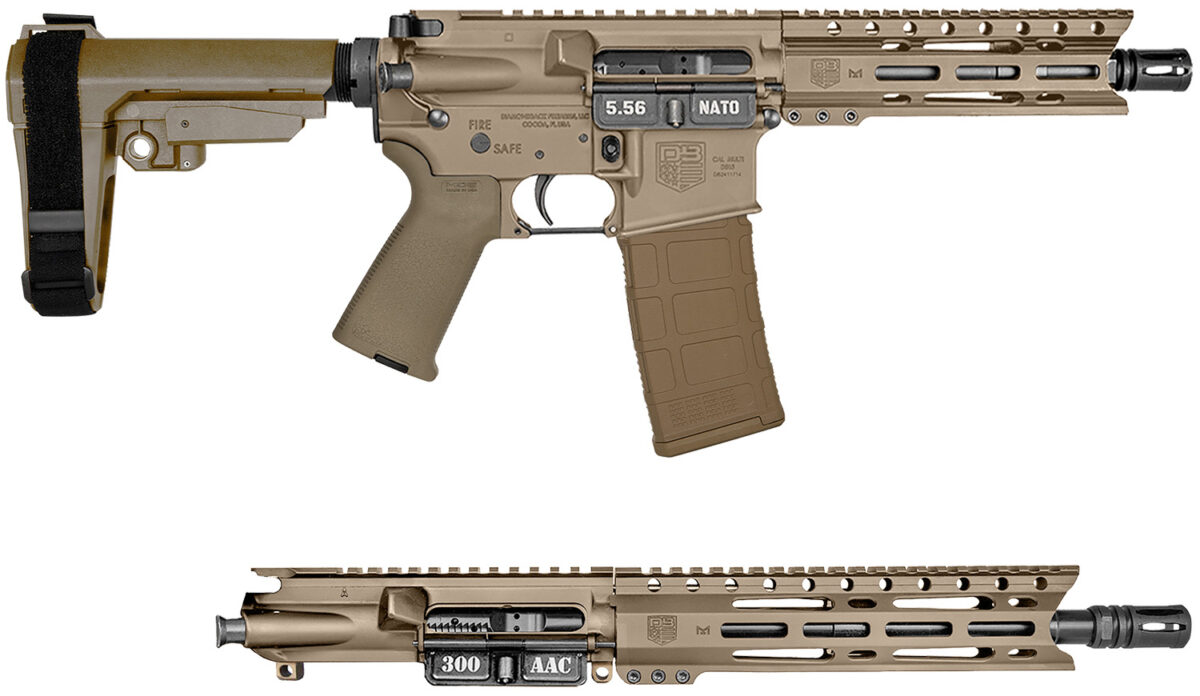 Diamondback DB195AK061 DB15 5.56/300BLK 30rd 7"/10" Black Nitride Flat Dark Earth Flat Dark Earth Magpul Grip 1 171643