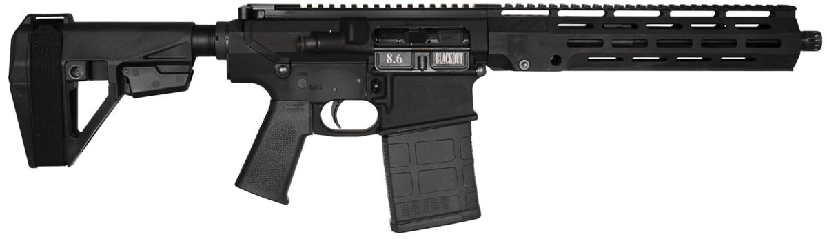 Diamondback DB1200W001 DB10 8.6 Blackout 20+1 12" Black Nitride 11" M-LOK Handguard SBA5 Brace Magpul MOE K2 Grip 1 172500
