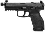HK 81001155 VP9 Tactical 9mm Luger 17+1 4.70" Black Threaded Barrel, Black Cerakote Optic Ready/Serrated Steel Slide, Black Polymer Frame w/Picatinny Rail, Black Interchangeable Backstrap Grip 2 172693