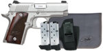 Kimber Mfg, Inc 3300250 Micro 9 RTC Bundle Micro Frame 9mm 7+1 3.15" Stainless Match Grade Barrel, Kimpro II Silver Serrated Slide, Kimpro II Silver Aluminum Frame w/Beavertail, Rosewood Grip 2 172970