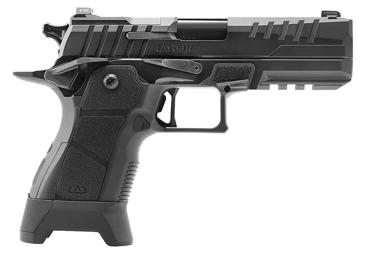 Oa Defense OA2311CMPTPLSBLKSTD17 2311 Compact Plus Kit 9x19 17rd 4.25" Black DLC Black Optic Ready 17-4 Stainless Steel Slide Black Polymer Grip Ambidextrous 1 173040