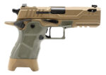 Oa Defense OA2311CPROPLSHDSPRT17 2311 Compact Pro Plus Kit 9x19 17rd 4.25" Black DLC Ported Barrel High Desert Sage Optic Ready 17-4 Stainless Steel Slide High Desert Sage Polymer Grip Ambidextrous 2 173047