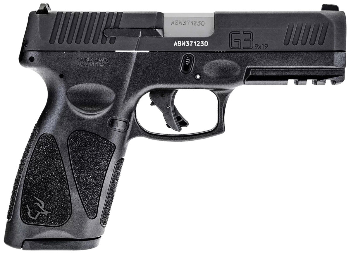 Taurus 1-G3BSR9041 G3 Full Size Frame 9mm 17+1 4" Matte Stainless Steel Barrel, Matte Black Serrated Alloy Steel Slide, Black Polymer Frame w/Picatinny Rail, Textured Grip 1 174521