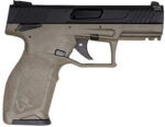 Taurus 1-2TX22141O 2TX Full Size Frame 22 LR 22+1 4.60" Matte Black Threaded Barrel, Black Anodized Serrated Slide, OD Green Polymer Frame w/Picatinny Rail, Textured Grip 2 174523