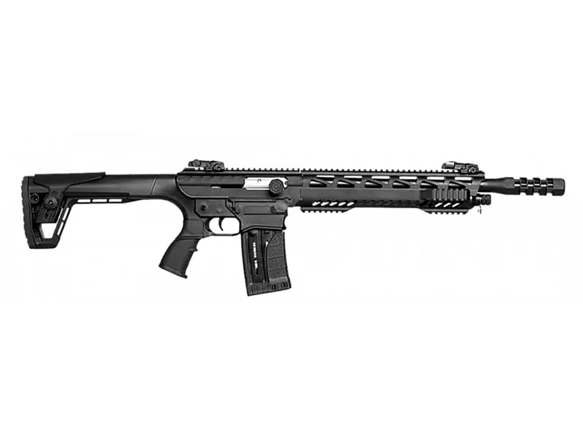 Gforce Arms GF991220DLX GF99 Deluxe 12 Gauge 5+1 20" Black Threaded Barrel, Black Cerakote Picatinny Rail Receiver, Adjustable Black Synthetic Stock 1 174771