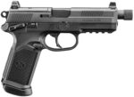 FN 66102271 FNX w/Optic 45 ACP 15+1 5.30" Black Steel Threaded Barrel, Optic Ready/Serrated Stainless Steel Slide & Polymer Frame w/Picatinny Rail, Holosun 407C Red Dot, Ambidextrous 2 174877
