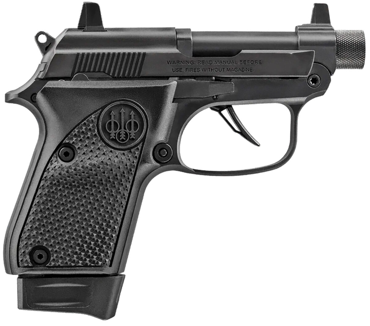 Beretta USA J20X22R8TB 20X Bobcat 22 LR 8+1 2.80" Black Steel Barrel, ELS/Serrated Steel Slide & Polymer Frame w/Beavertail, Helica Texture Grip 1 175340
