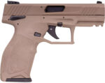 Taurus 1-2TX22141F 2TX Full Size Frame 22 LR 22+1 4.60" Matte Black Threaded Barrel, Black Anodized Serrated Slide, Flat Dark Earth Polymer Frame w/Picatinny Rail, Textured Grip 2 175894