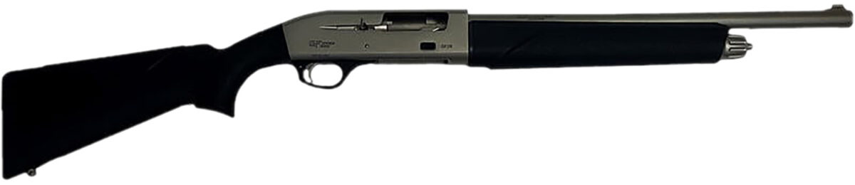 Gforce Arms GF11220NG GF1 12 Gauge Semi-Auto 3" 4+1 18.50" Nickel Steel Barrel, Nickel Dovetail Aluminum Receiver, Fixed Black Synthetic Stock 1 175965